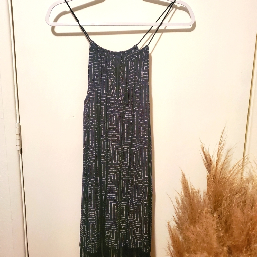 Roxy flowy boho beachy hippie dress swim coverup size medium